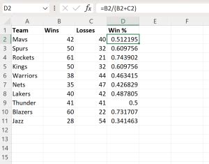 Calculate your wins .